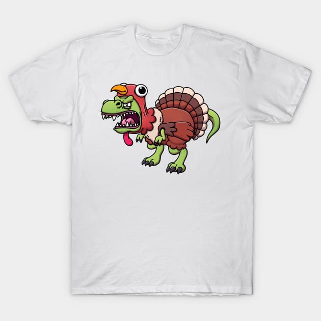 Turkey Saurus Rex T-Shirt by TheMaskedTooner